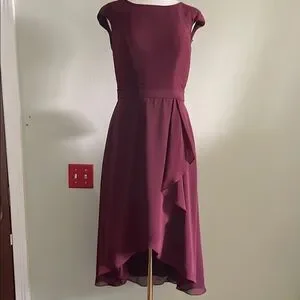 JJs House | Dresses | Aline Scoop Asymmetrical Chiffon Cocktail Dress With Bow Cascading Ruffle 8 | Poshmark JJs House | Dresses | Aline Scoop Asymmetrical Chiffon Cocktail Dress With Bow Cascading Ruffle 8 | Poshmark